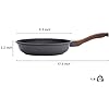 SENSARTE Nonstick Frying Pan Skillet, Swiss Granite Coating Omelette Pan, Healthy Stone Cookware Chef's Pan, PFOA Free (8/9.5/10/11/12.5 Inch) (9.5 Inch)